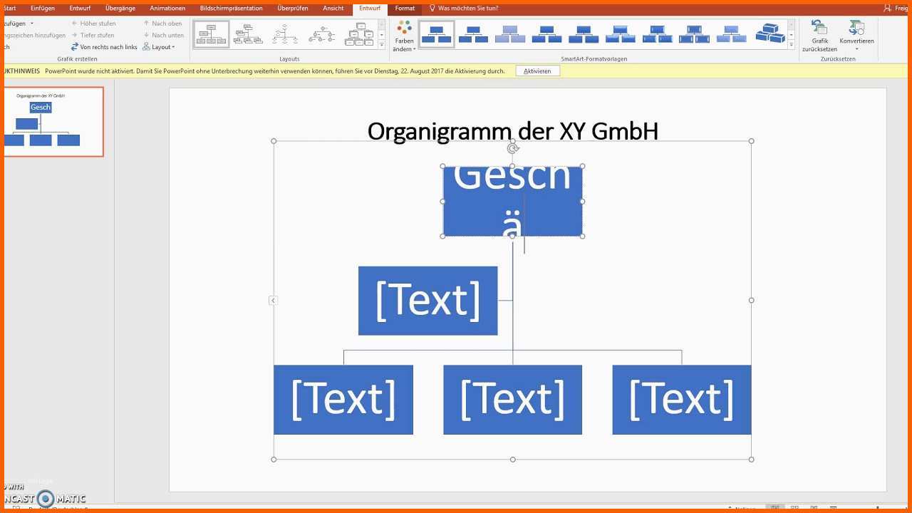 Erschwinglich organigramm Mit Powerpoint Erstellen