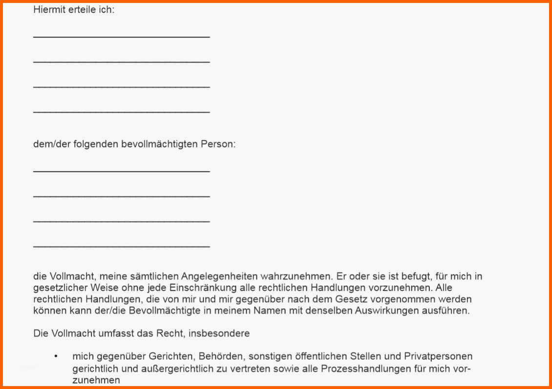 Erschwinglich Patientenvollmacht Muster Frisch Vollmacht Muster