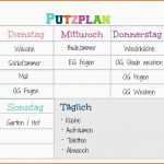 Erschwinglich Putzplan Treppenhaus Vorlage Excel