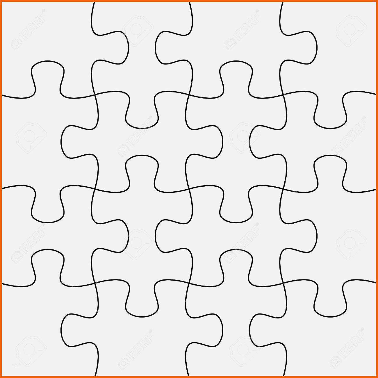 Hervorragend Puzzle Vorlage Blanko Blanko Puzzle Din A4 3er Pack Puzzle