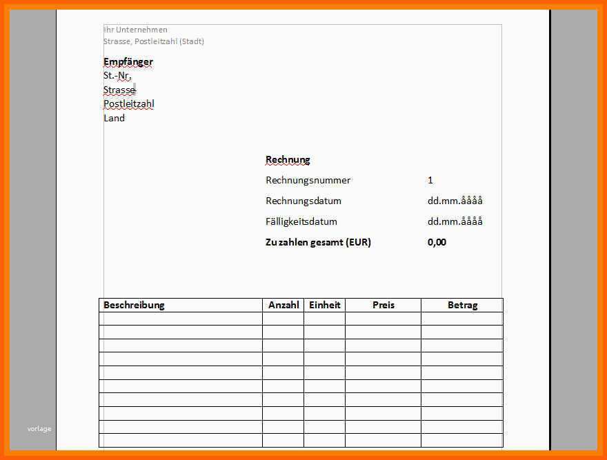 rezeptbuch vorlage word