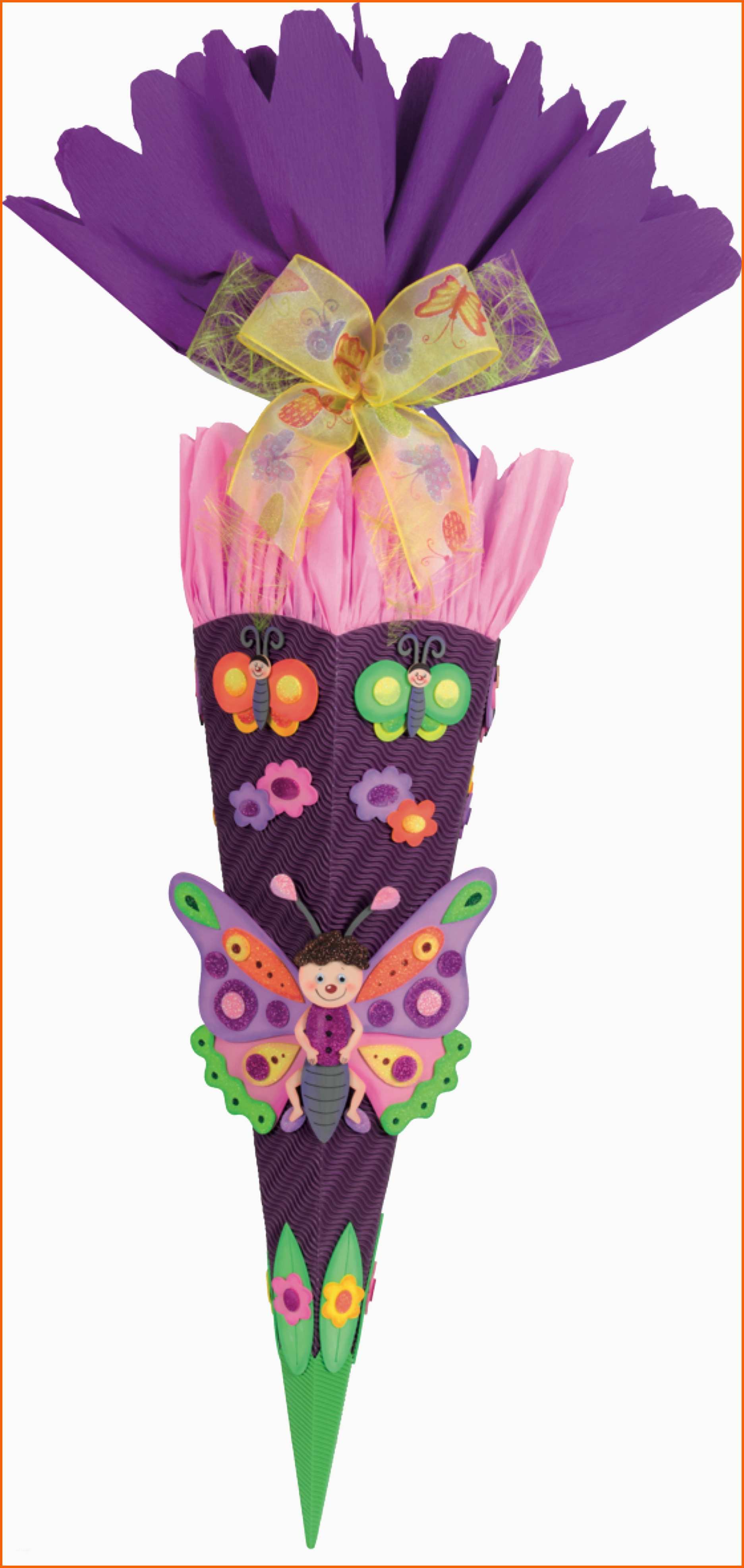 Erschwinglich Schultüte Bastelset Schmetterling Schultütenbastelset