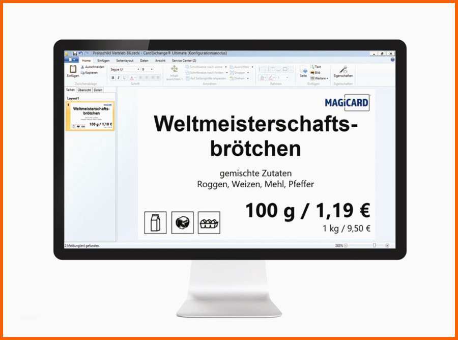 Erschwinglich software Für Preisschilder Namensschilder Kundenkarten