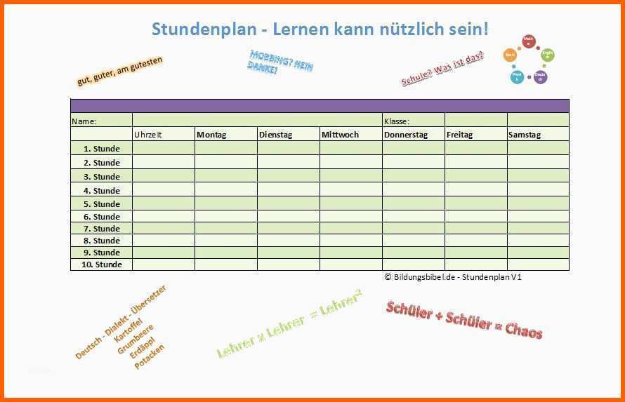 Erschwinglich Stundenplan Uni Vorlage Excel 37 Beste Aufnahmen Du