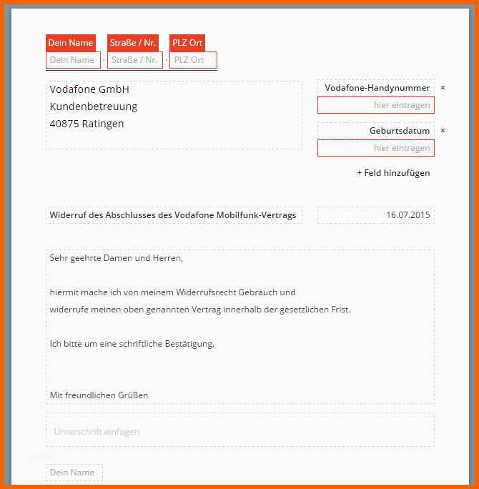 Erschwinglich Vodafone Dsl Widerruf Vorlage Download Chip