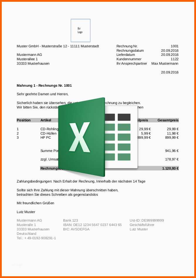 Erschwinglich Vorlage Leistungsverzeichnis Excel – De Excel