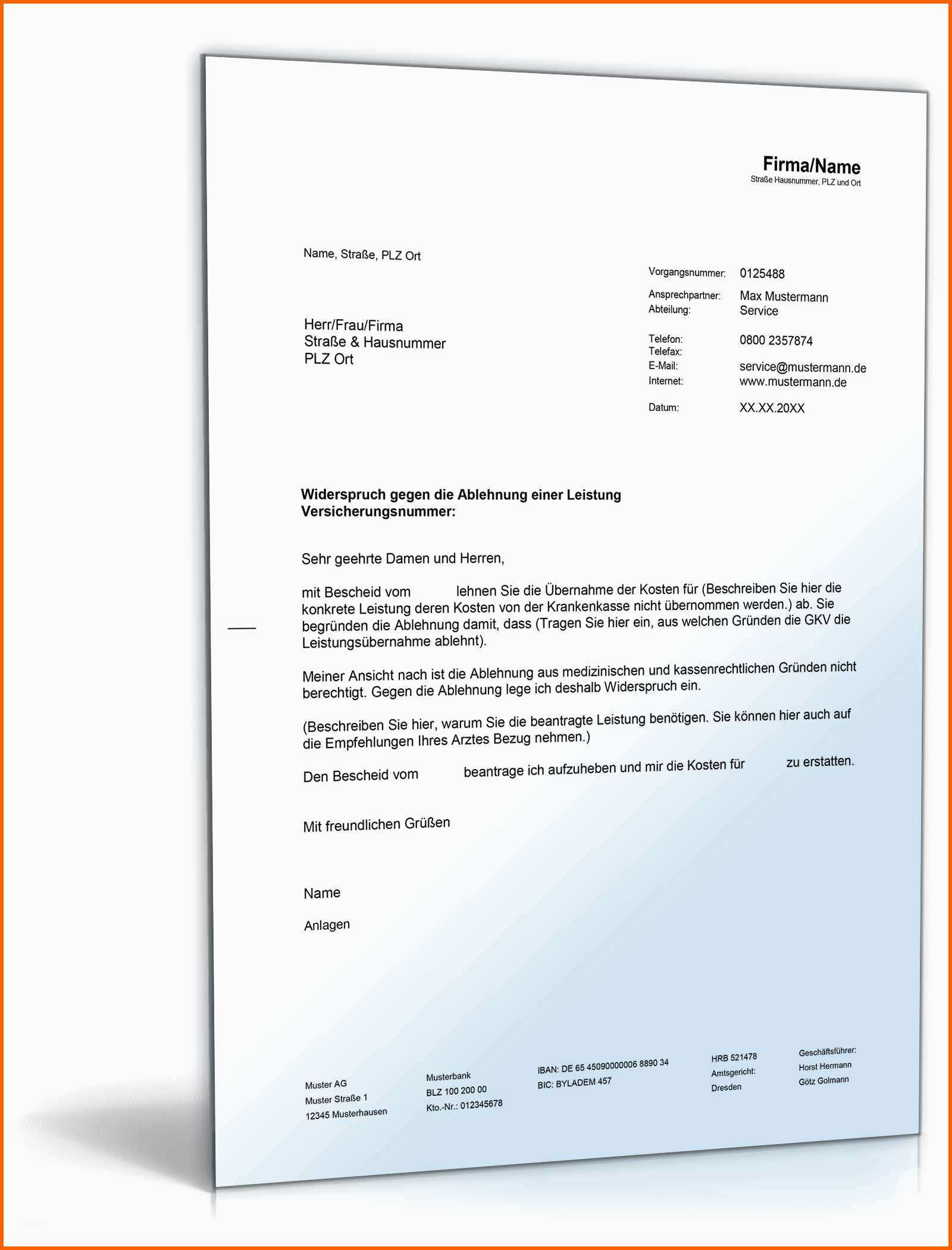 Erschwinglich Widerspruch Verweigerung Einer Leistung Durch Gkv