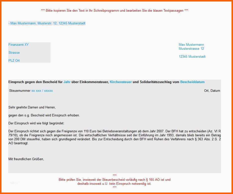Erstaunlich 12 Steuerbescheid Muster