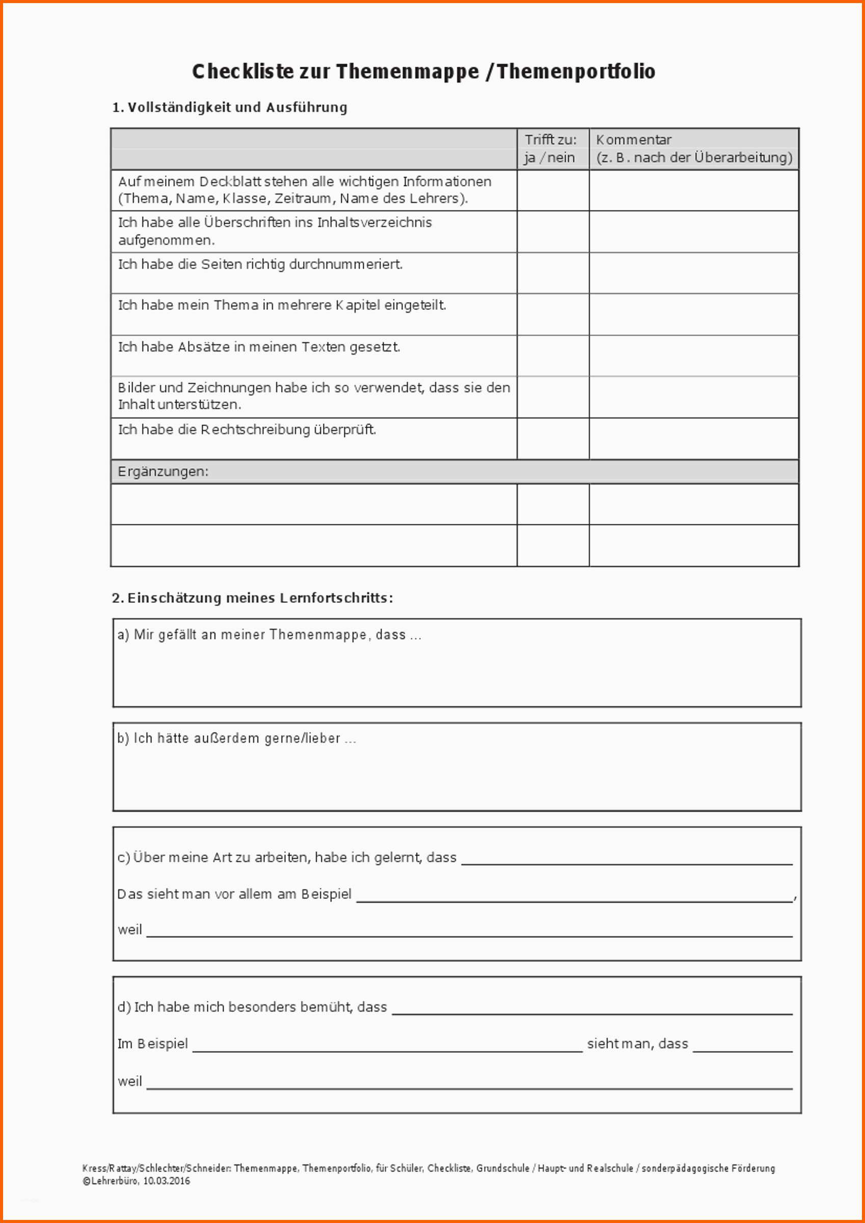 Erstaunlich 15 Deckblatt Portfolio Schule