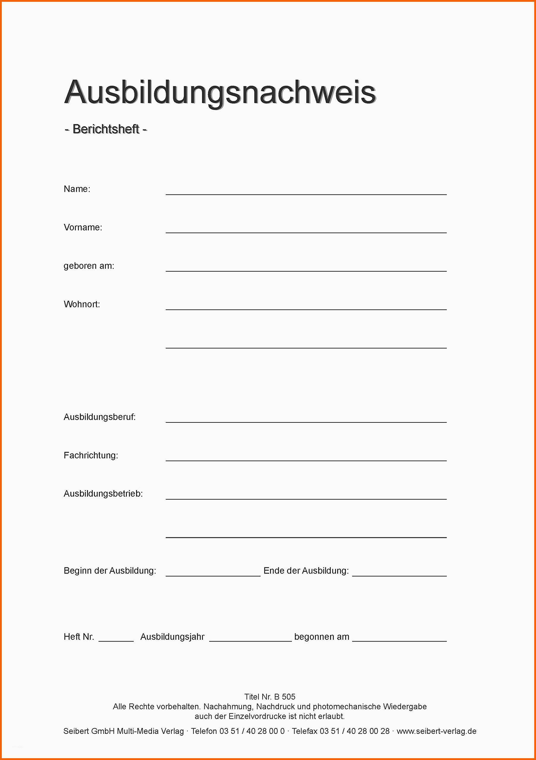 Erstaunlich 22 Berichtsheft Deckblatt