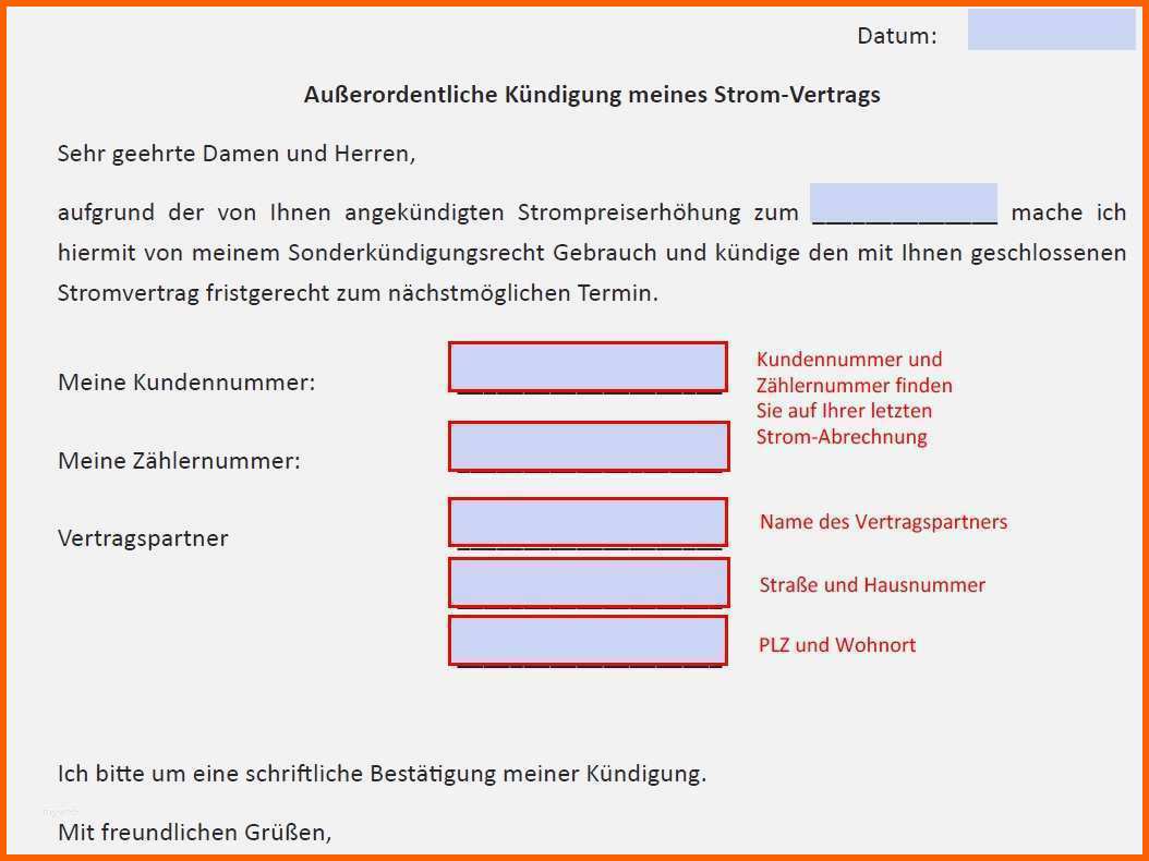 Erstaunlich 31 Best Eon Stromvertrag Kündigen Vorlage Bilder