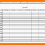 Erstaunlich 7 Wochenplan Excel Vorlage