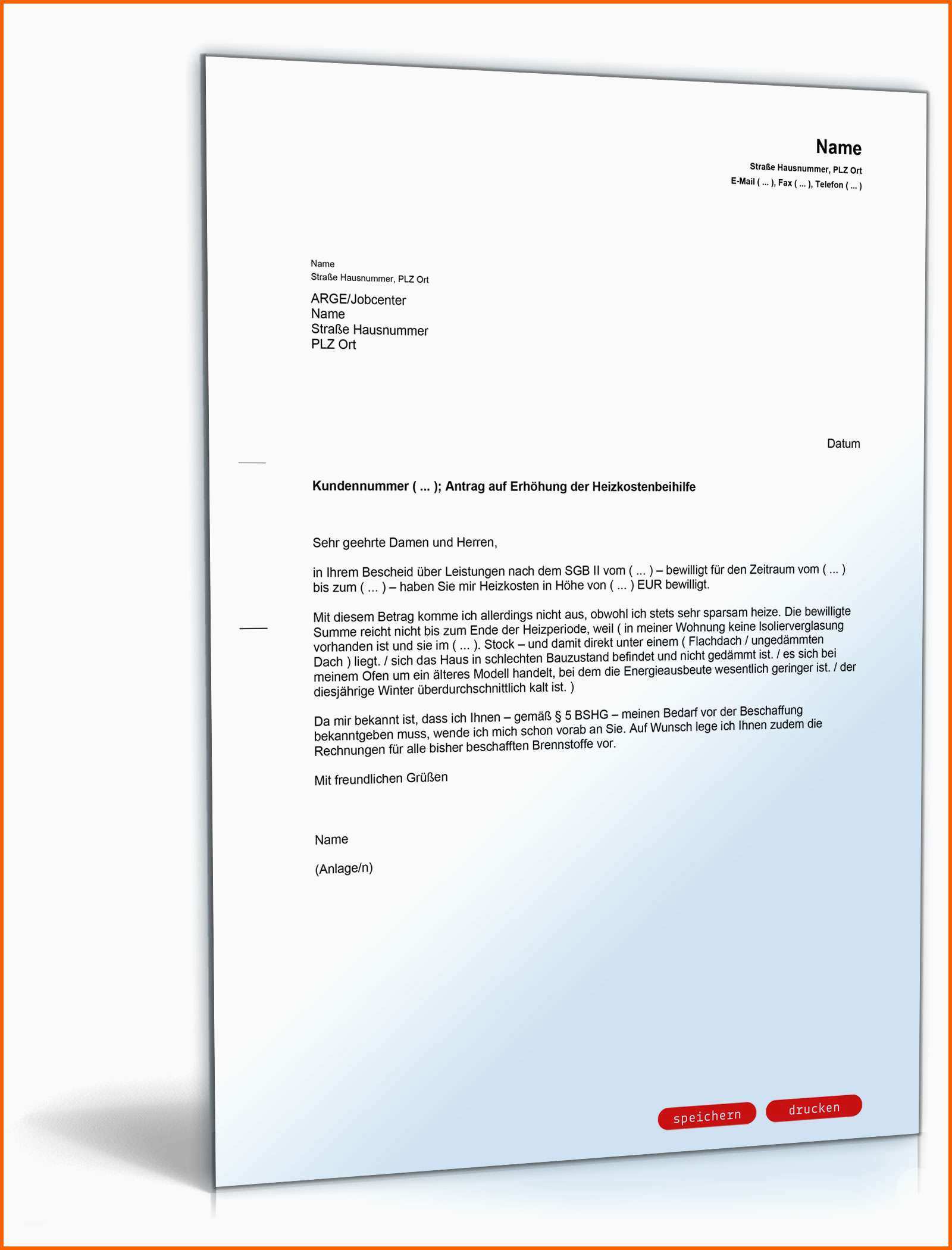 Erstaunlich Antrag Auf Erhöhung Der Heizkostenbeihilfe