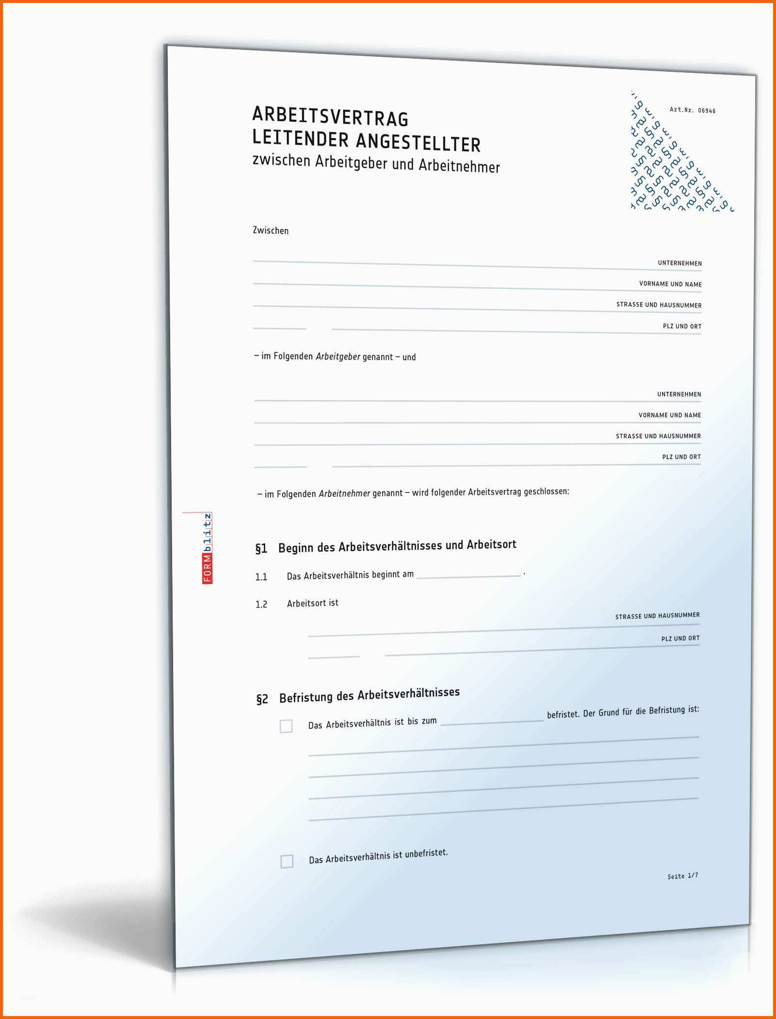 arbeitsvertrag angestellte leitend 2 schweiz
