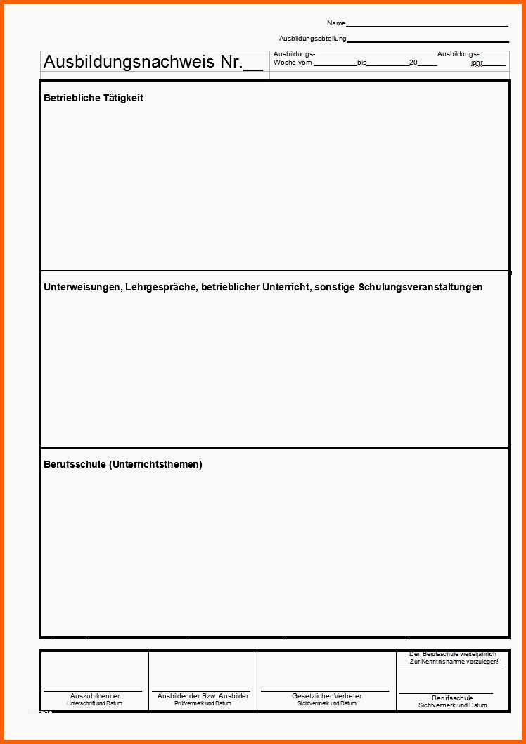 Erstaunlich Berichtsheft Vorlage Ihk Ihk Berichtsheft Vorlage New