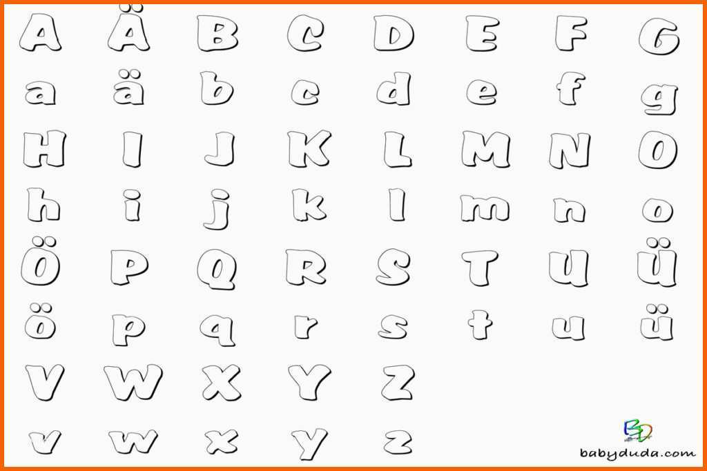 Erstaunlich Buchstaben Ausmalen Alphabet Malvorlagen A Z