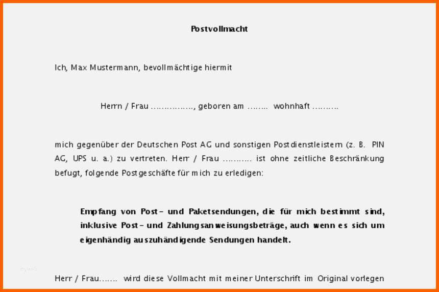 Erstaunlich Bürgschaft Miete Vorlage Erstaunlich 12 Vollmacht Vorlage