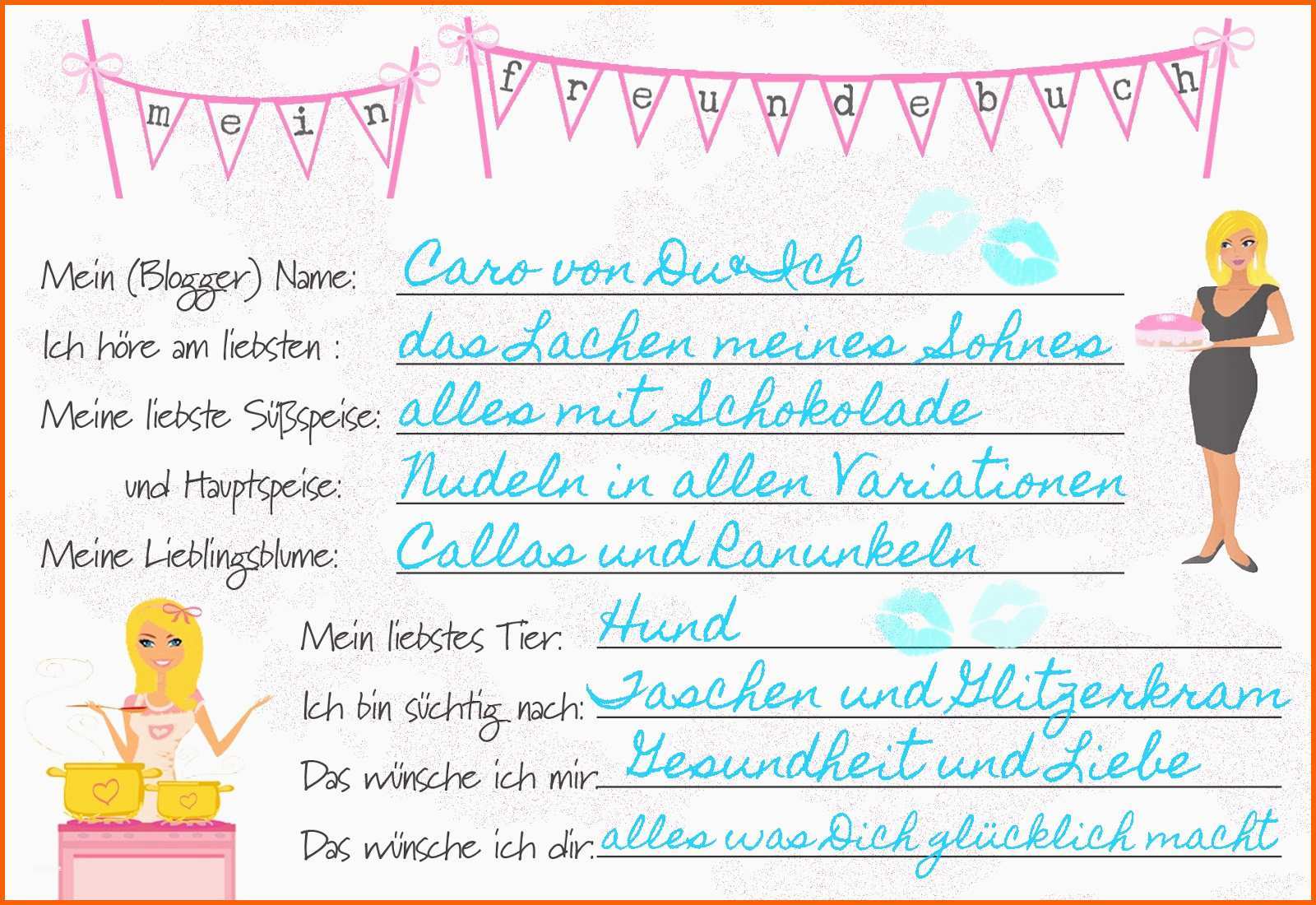 Erstaunlich Du & Ich Blätterteig & Freundebuch