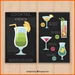 Erstaunlich Dunkle Cocktailkarte Vorlage