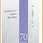 Erstaunlich Einladung 70 Geburtstag Vorlage