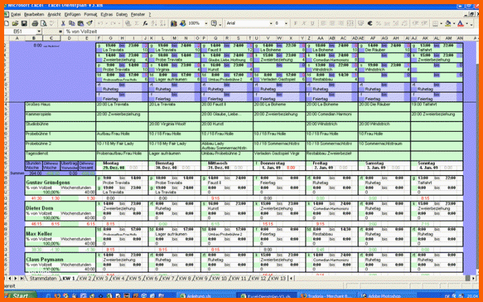 Erstaunlich Excel Dienstplan V3 Download
