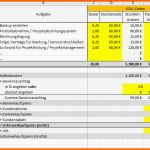 Erstaunlich Excel Vorlage Projekt Kalkulation Controlling Pierre Tunger