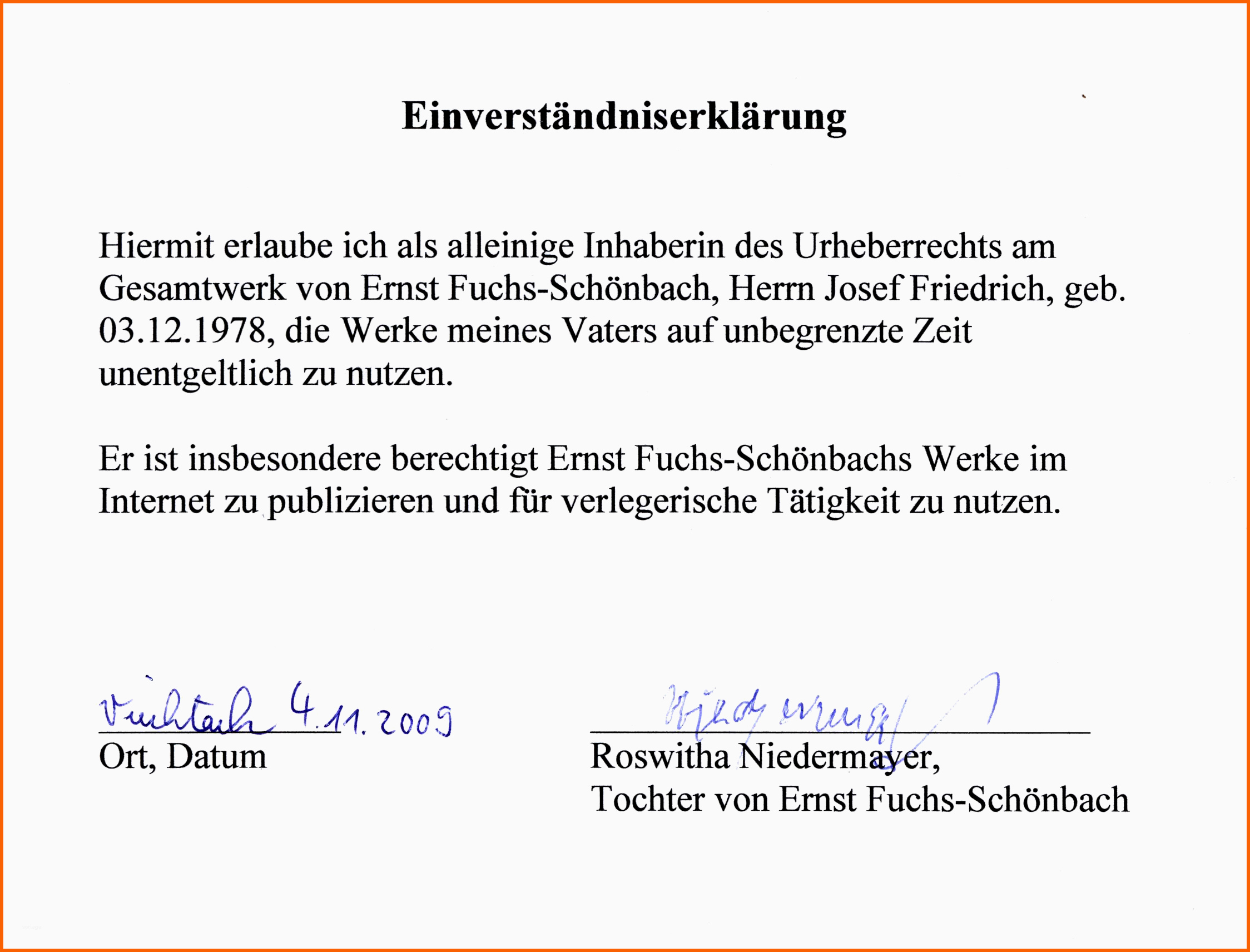 Erstaunlich File Einverständniserklärung Ernst Fuchs Schönbach