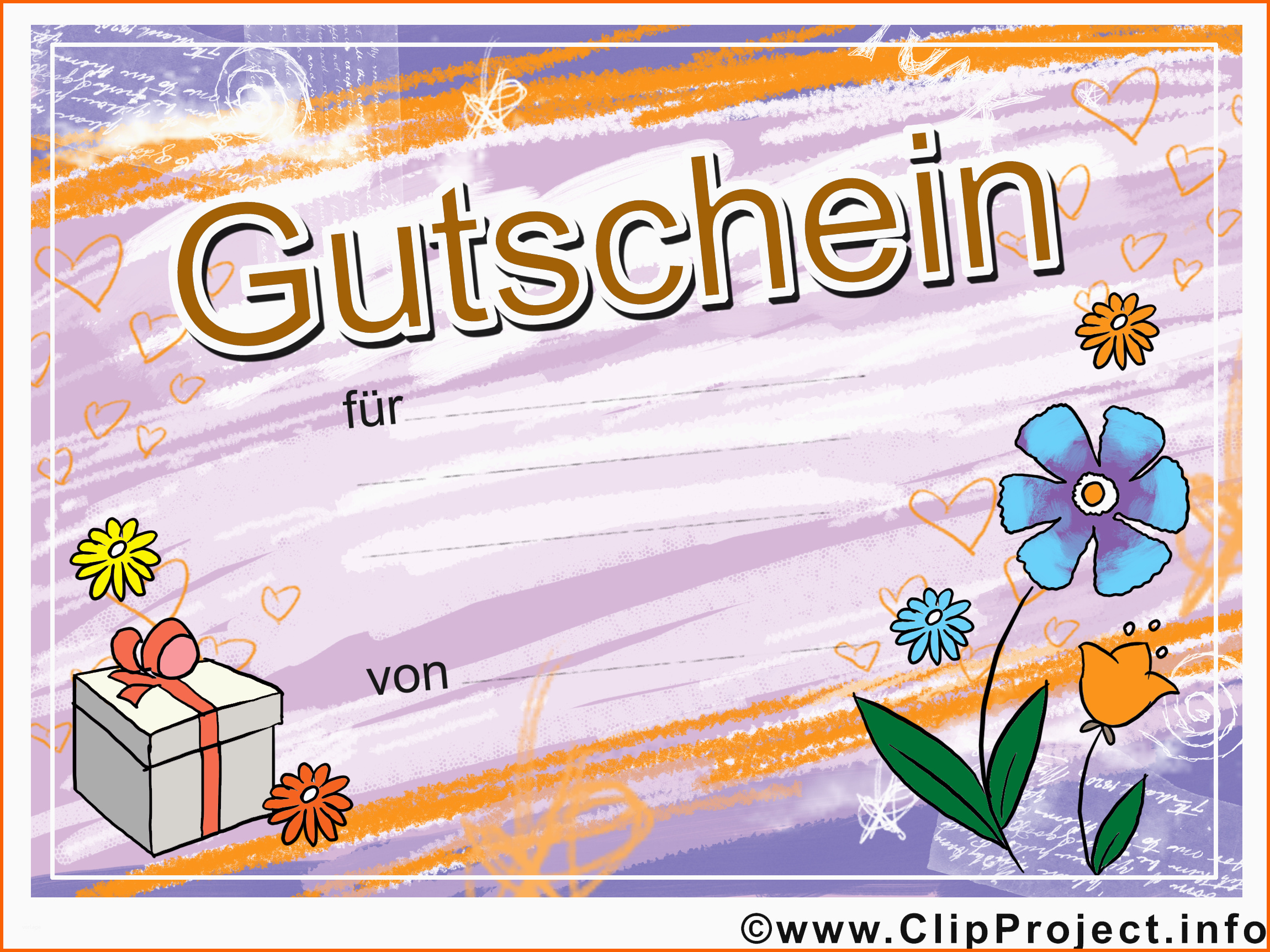 Erstaunlich Gutschein Vorlagen Kostenlos En