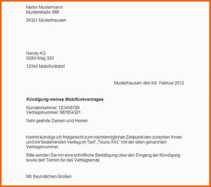 Erstaunlich Handyversicherung Kundigen Vorlage Papacfo