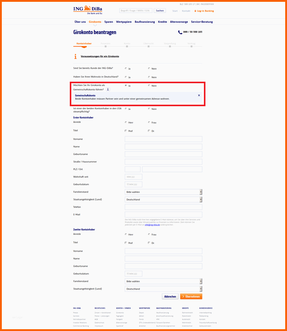 Erstaunlich Ing Diba Bankleitzahl