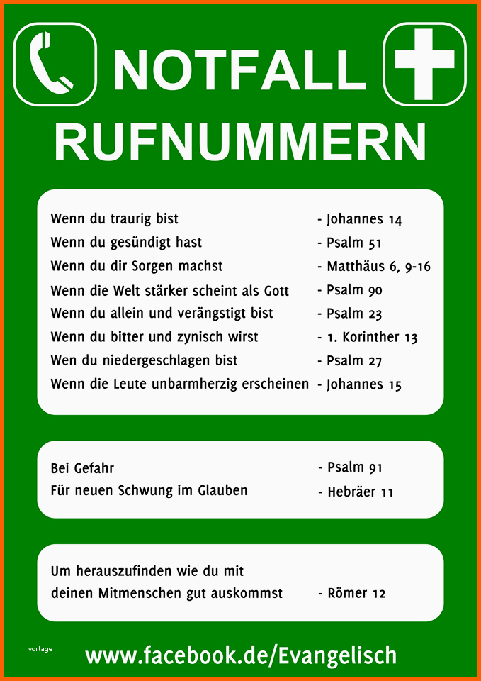 Erstaunlich Input Notfall Rufnummern