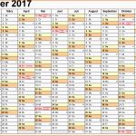 Erstaunlich Kalender 2017 Zum Ausdrucken In Excel 16 Vorlagen