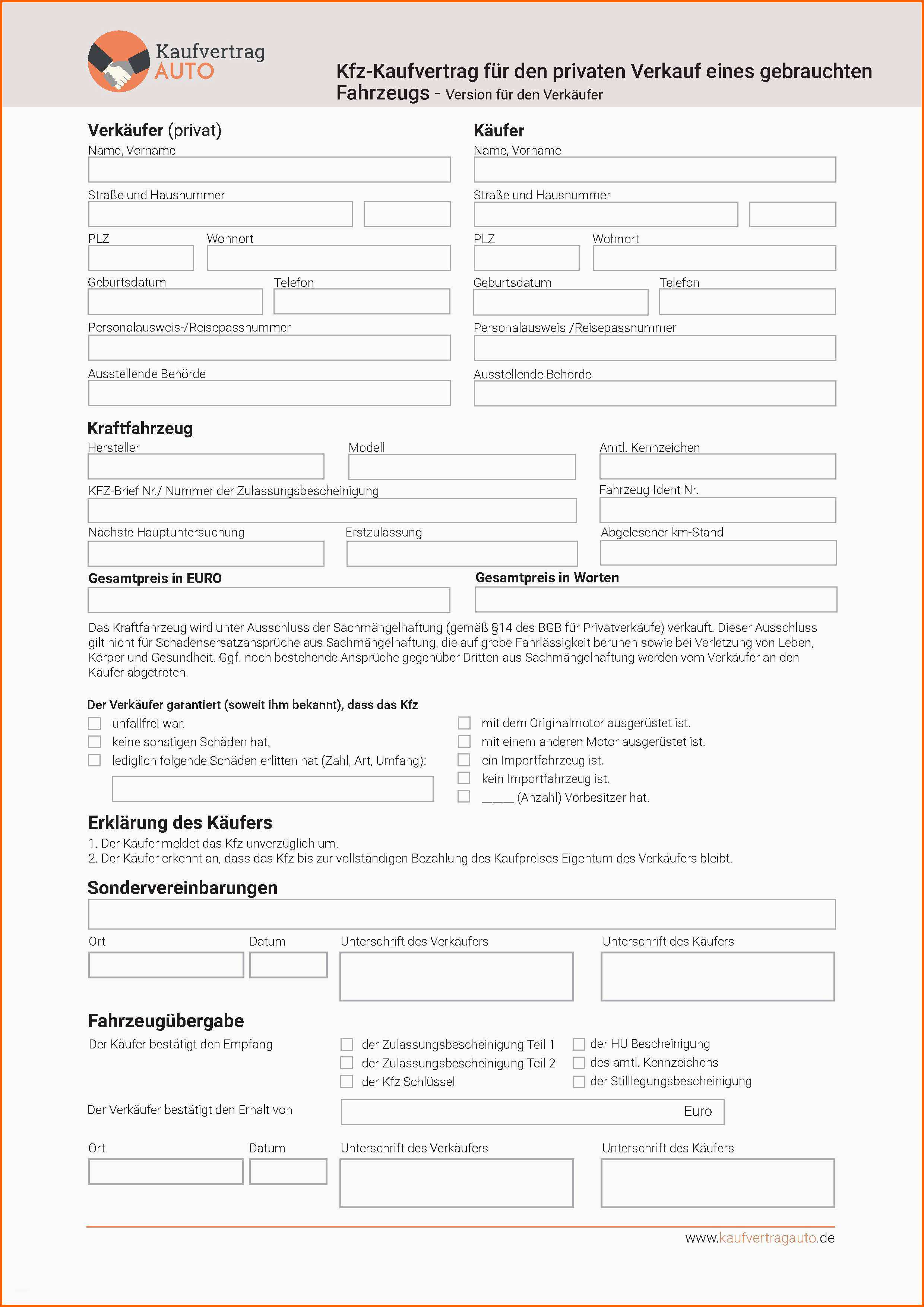 Erstaunlich Kaufvertrag Downloaden
