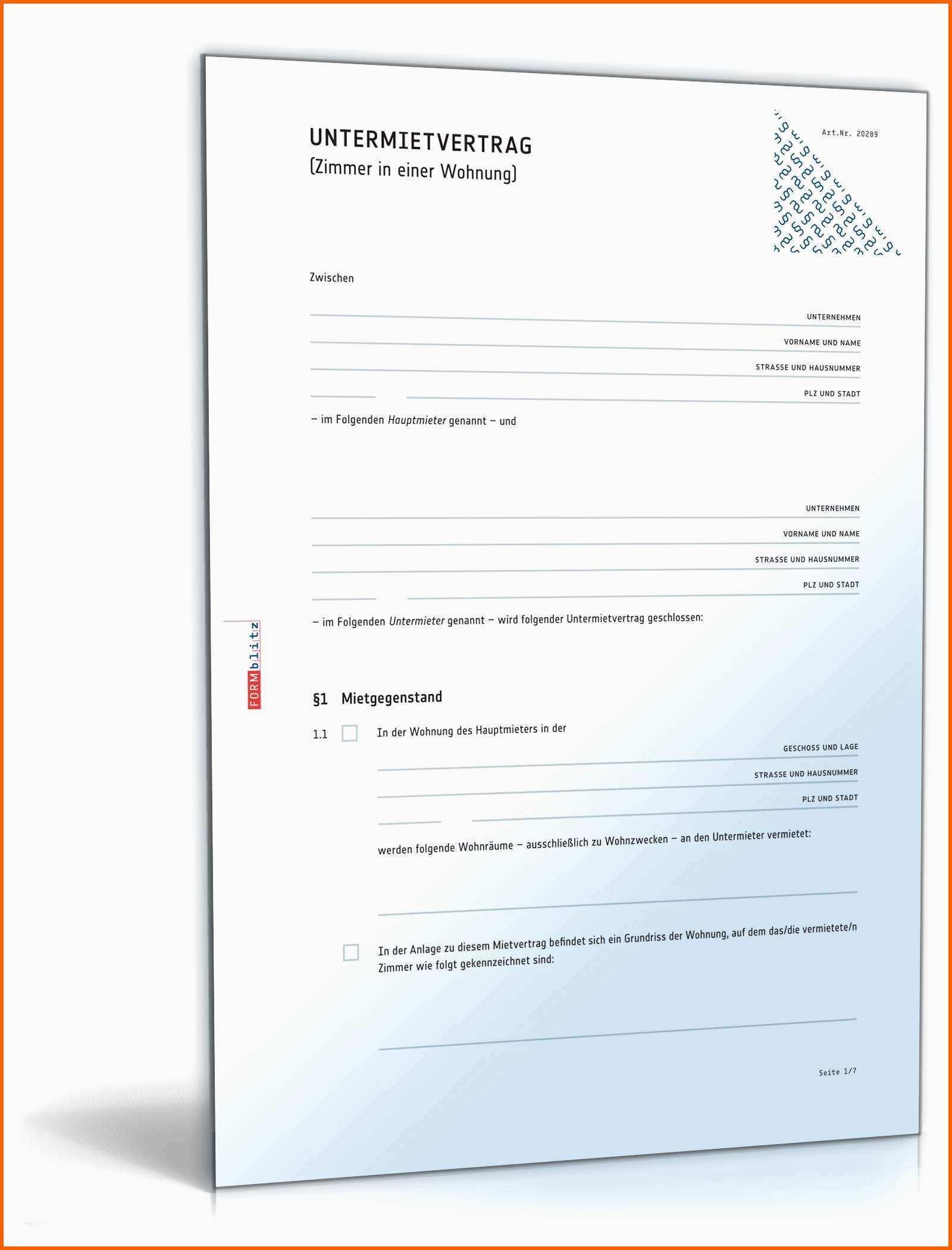 Erstaunlich Kndigung Wg Zimmer Vorlage Genial Untermietvertrag Zimmer