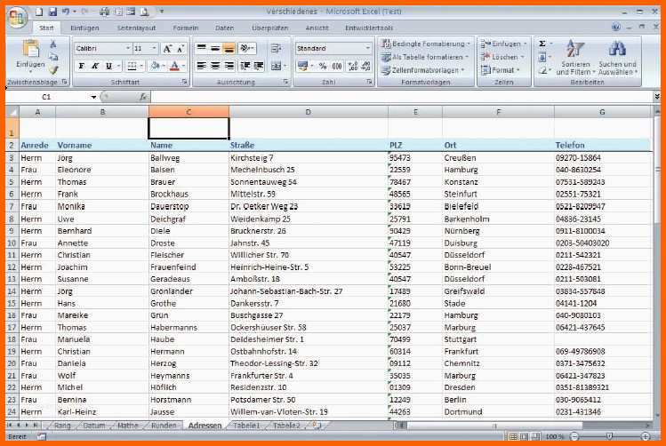 Erstaunlich Kundenverwaltung Excel Vorlage Angenehm Adressliste