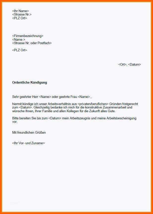 Erstaunlich Kündigung Mitarbeiter Muster Die Erstaunliche Kündigung