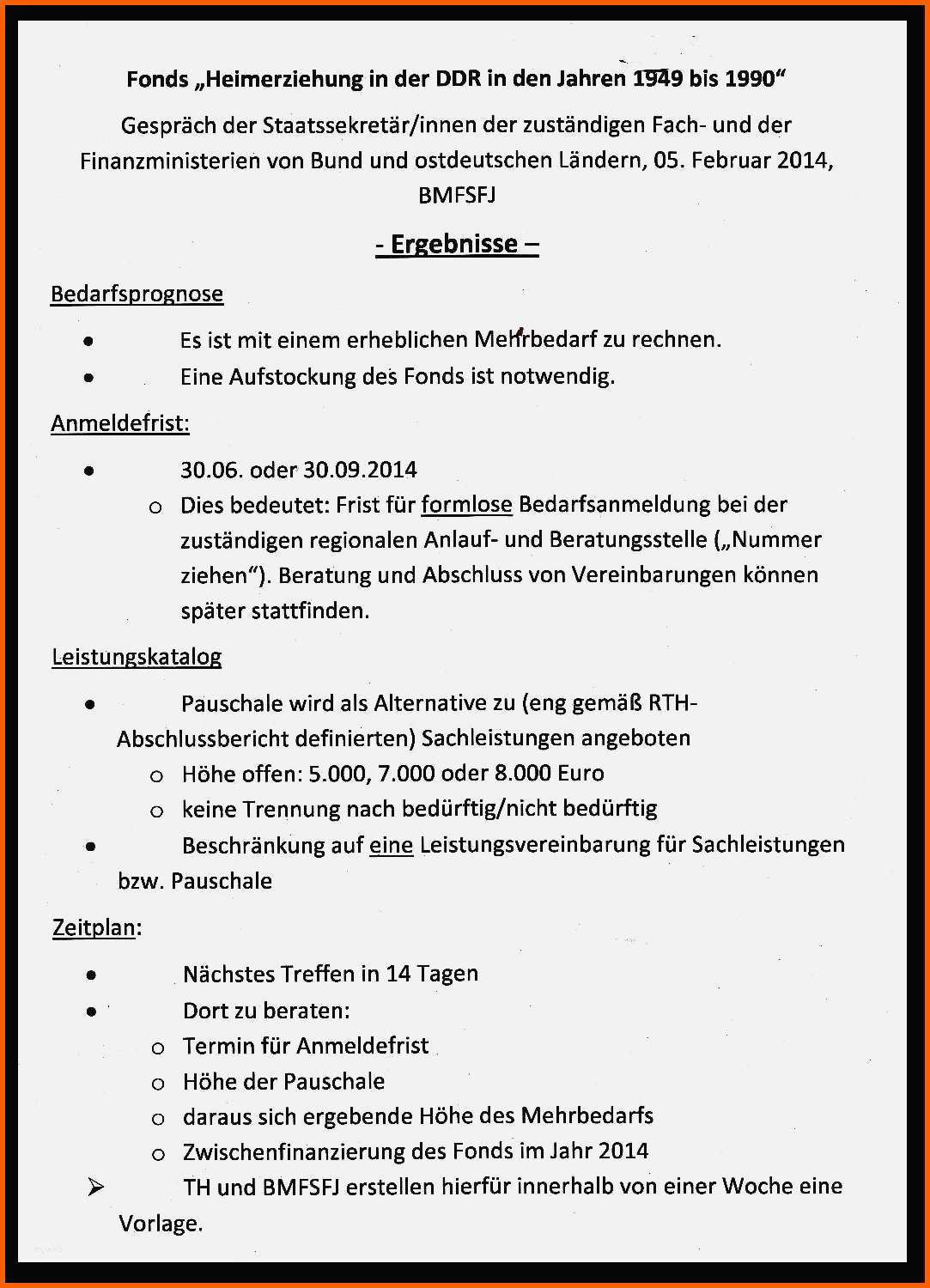 Erstaunlich Protokoll Schreiben Vorlage Hübsch Februar 2014