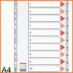 Erstaunlich Register ordner Vorlage Esselte A4 1 10 Kunststoff
