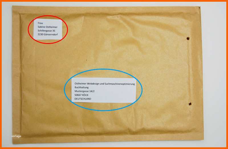 Erstaunlich Richtig Adressieren Und Beschriften Für