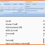 Erstaunlich Serienbrief Etiketten In Word 2007 Erstellen