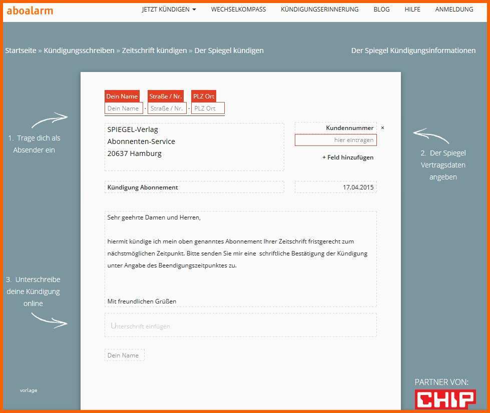 Erstaunlich Spiegel Abo Kündigen – so Geht’s Chip