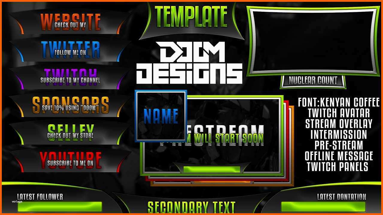 Erstaunlich Twitch Kanal Design Vorlage Innerhalb Recent Twitch Kanal