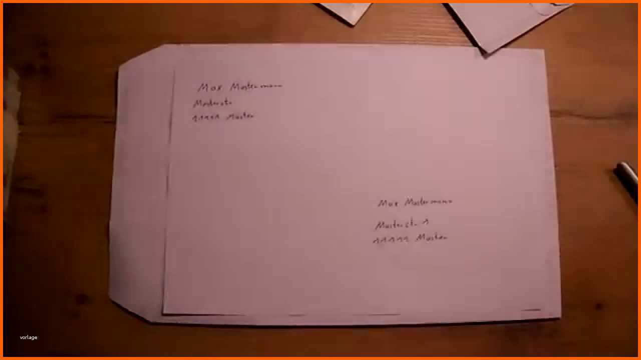 Erstaunlich Umschlag Richtig Beschriften Brief Beschriften