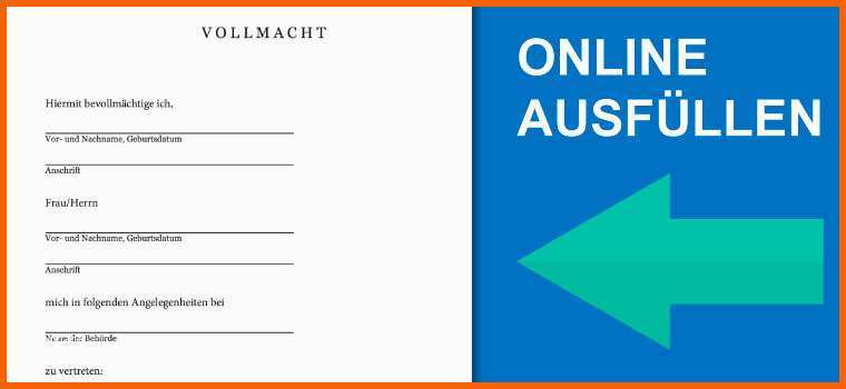 Erstaunlich Vollmacht