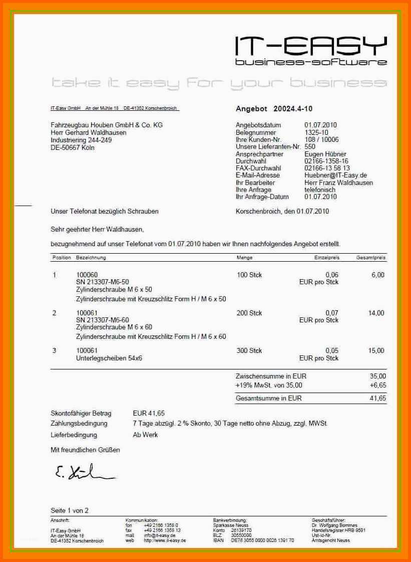 Exklusiv 11 Angebot Englisch Vorlageangebot Englisch Vorlage
