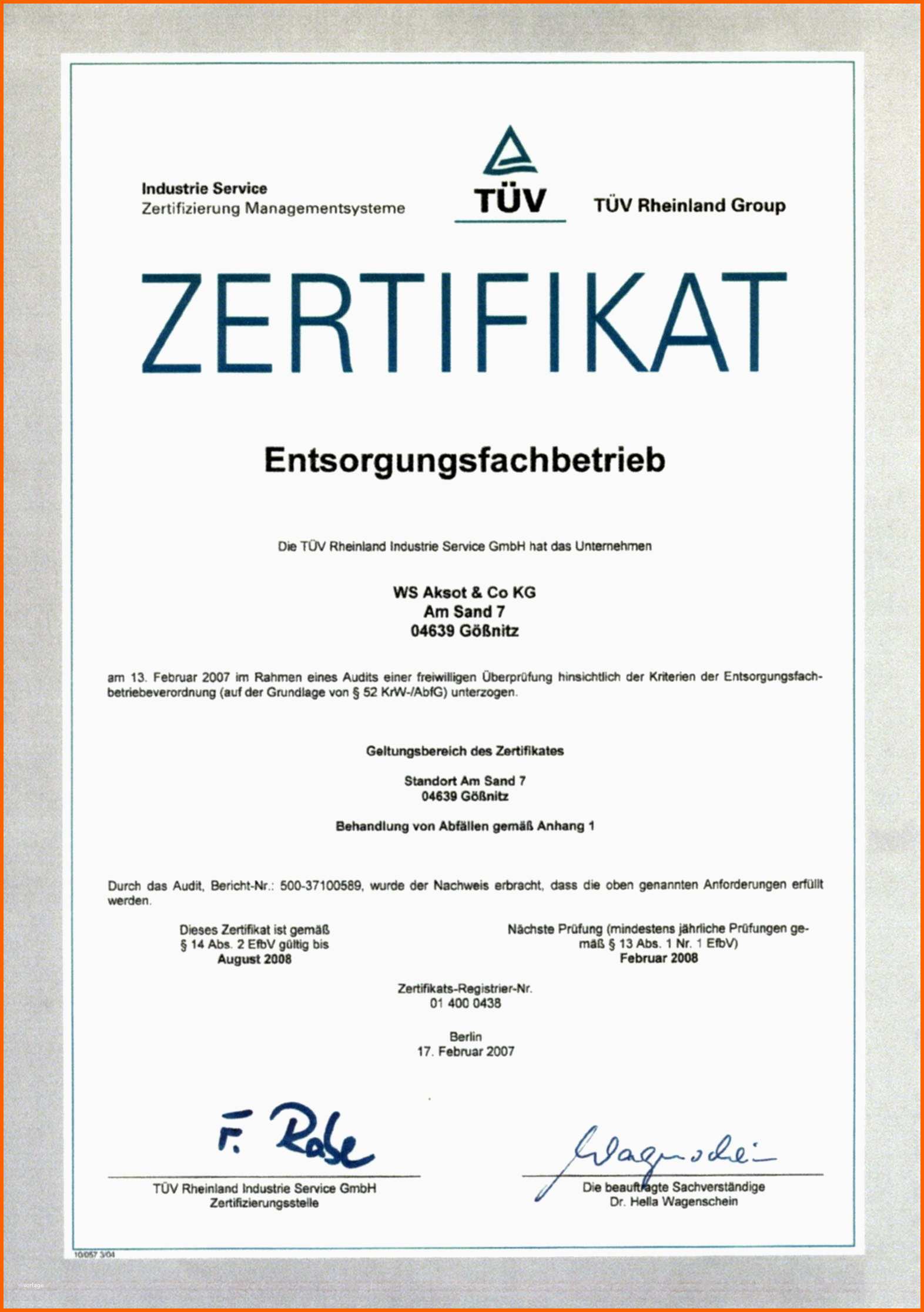 Exklusiv 12 Zertifikatsschablone