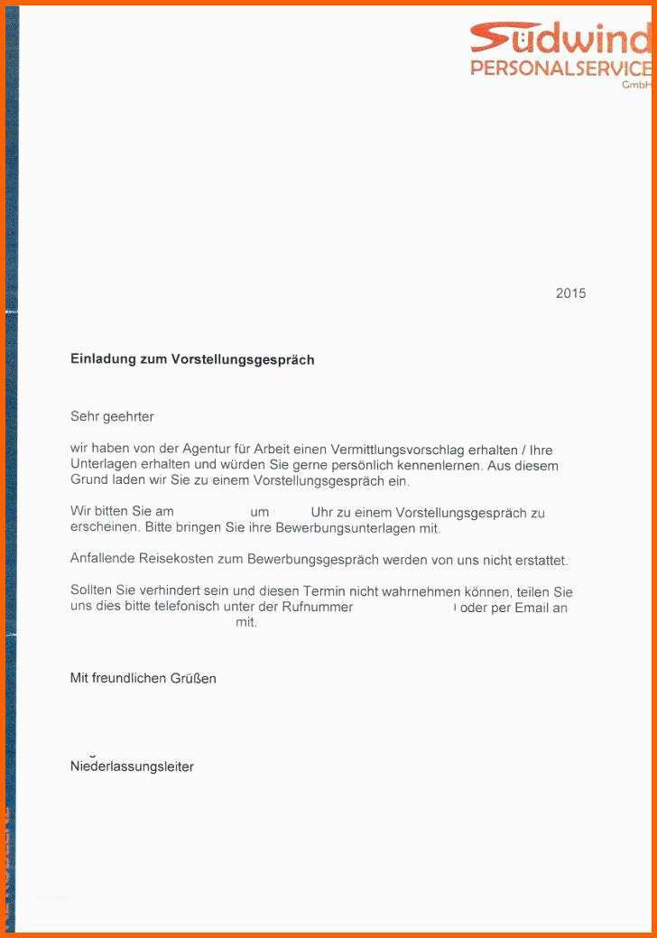 Exklusiv 14 Terminbestätigung Vorstellungsgespräch