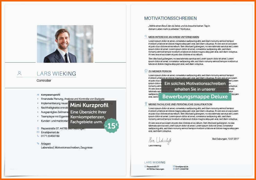 Exklusiv 21 Kurzprofil Bewerbung