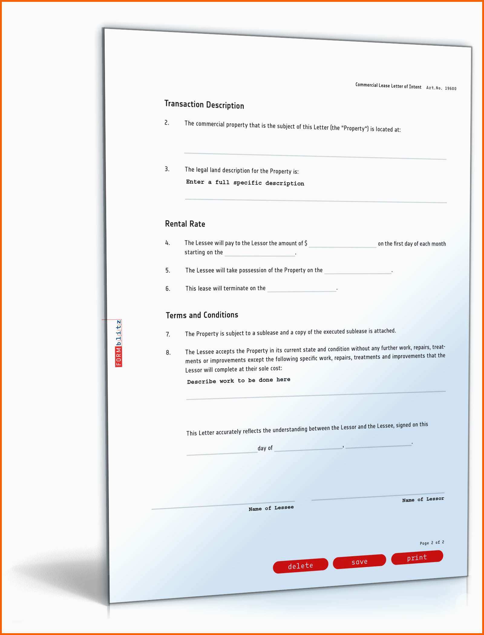 Exklusiv Absichtserklärung Englisch Muster Vorlage Zum Download