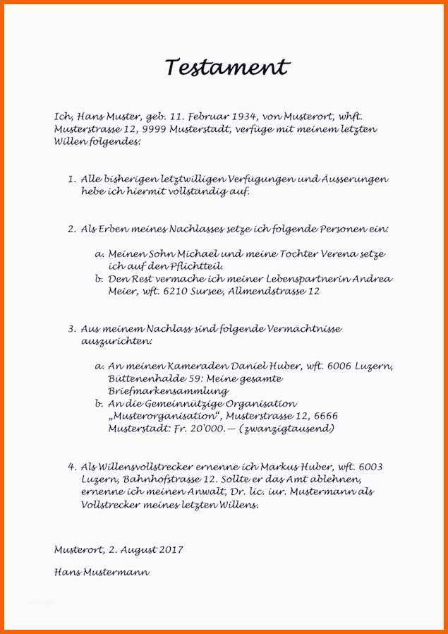 Exklusiv Berliner Testament Vorlage Kostenlos Pdf Genial